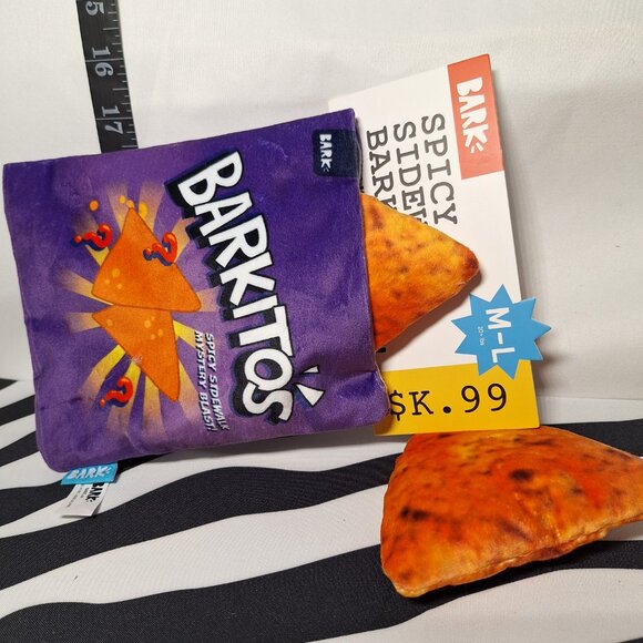 NWT Bark BarkBox Beg -n- Bag Theme with 2 toys and 3 treats - Medium Dogs - Picture 8 of 15